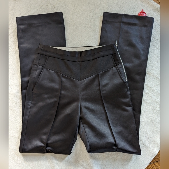 Helmut Lang Tux Satin Pant in Black - Picture 15 of 16